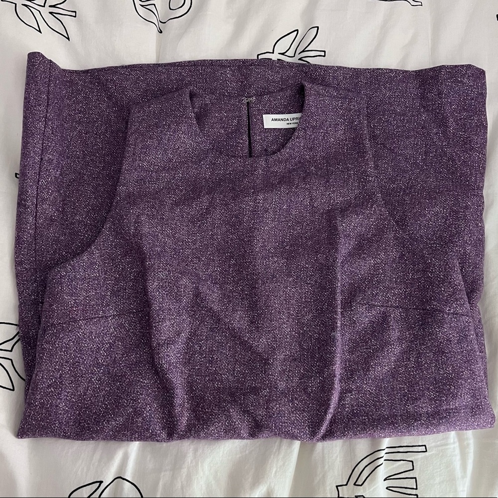 Amanda Uprichard Lavender Mini Dress